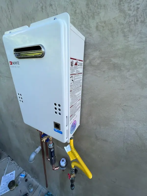 Tankless water heater installation for Midland Estates homes